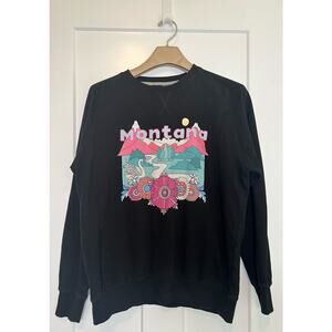 Montana Retro Vintage Style Sweatshirt Crewneck Unisex LARGE